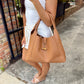 Milan Hobo Tote- Camel