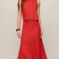 Z Supply Sloane Linen Tank- Chili Pepper