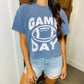 Basic Game Day Graphic Tee- Blue Jean