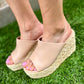 Jodie Platform Sandal- Nude
