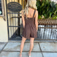 Loretta Romper- Espresso