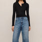 Z Supply Rowena Fine Knit Sweater- Black