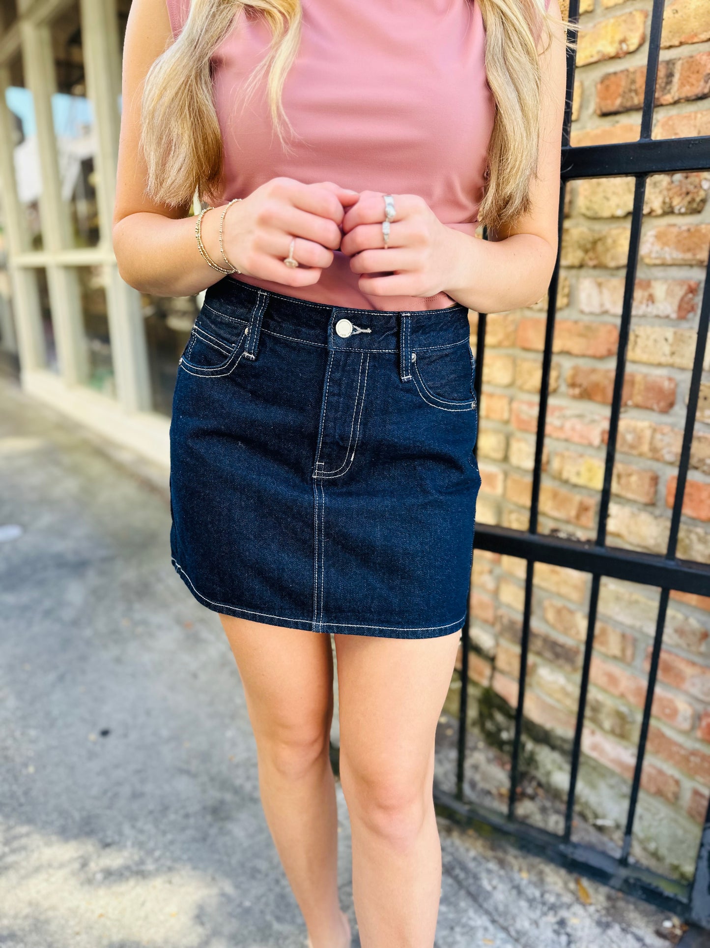 Micro Denim Skirt