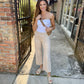 Olivia (White Swan) HR Wide Leg Jeans