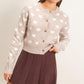 Heart Cardigan- Taupe