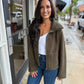 Dena Faux Shearling Zip Up