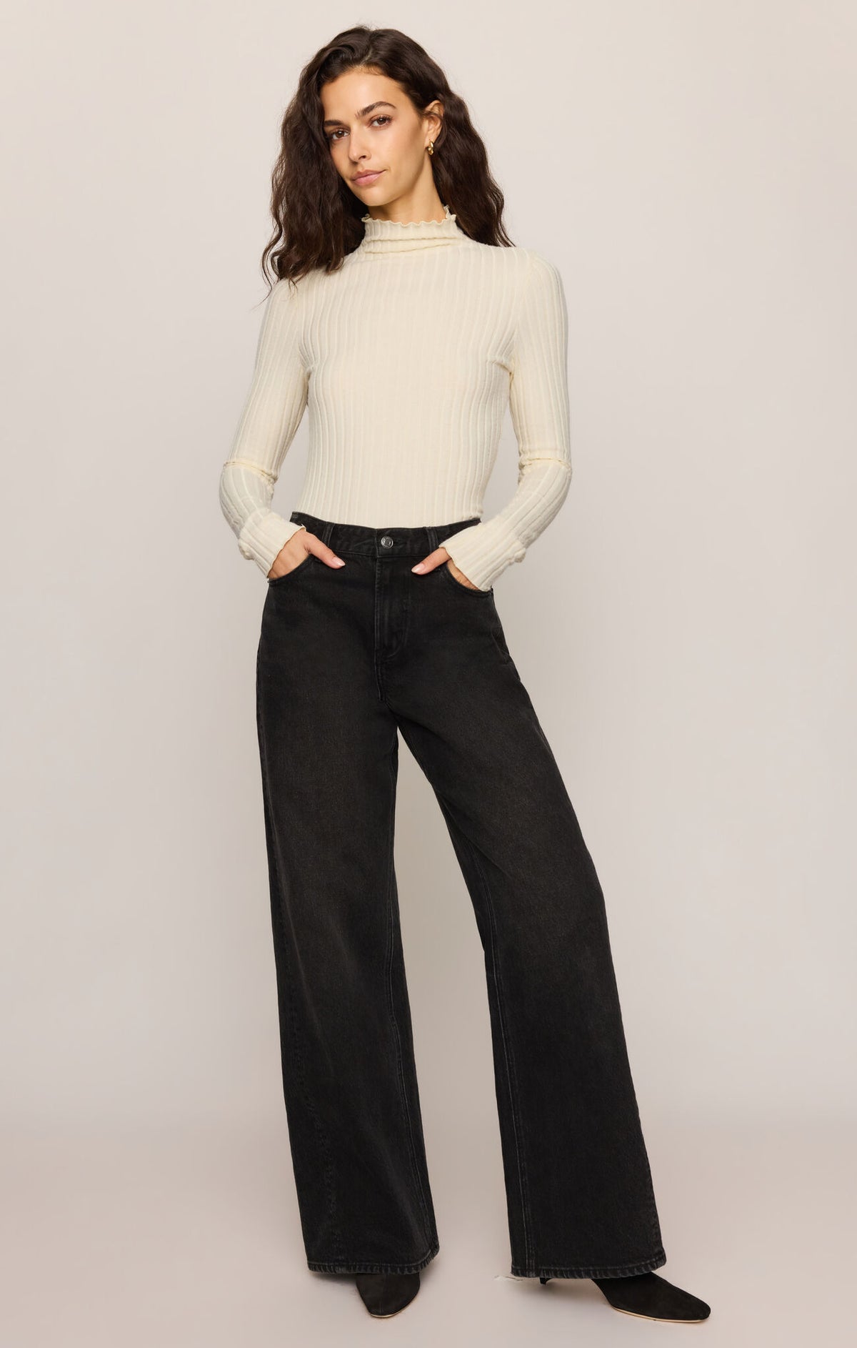 Z Supply Hattie LS Top- Antique White