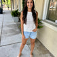 Andrew Crochet Tank- White