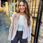 Rosa Fur Jacket- Biscuit