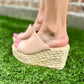 Jodie Platform Sandal- Nude