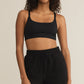 Z Supply Luxe Bralette- Black