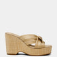 Lisa Wedge Sandal- Raffia
