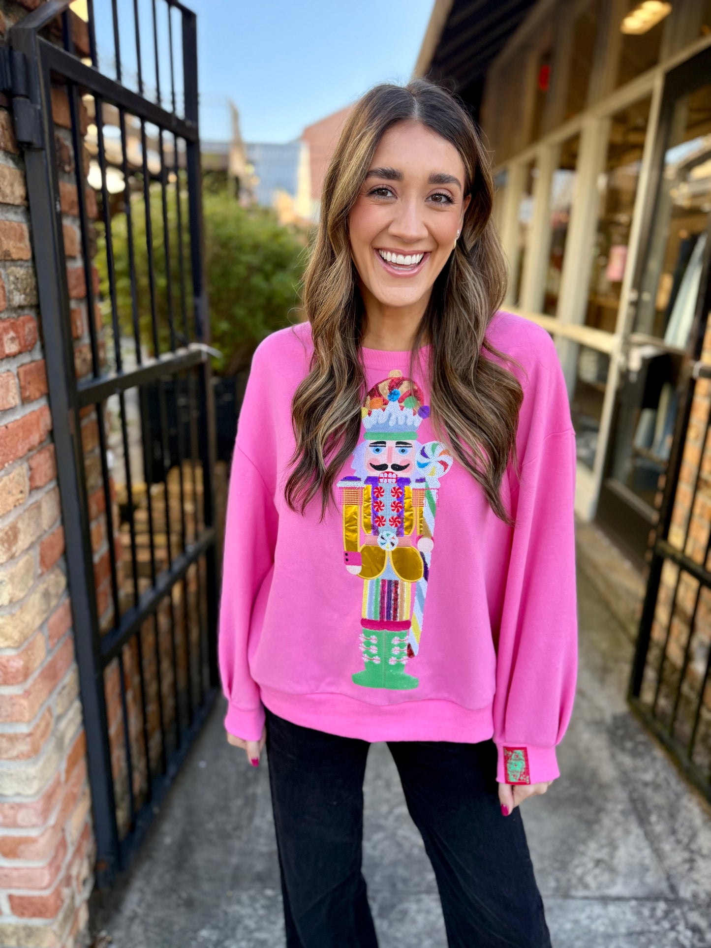 Candyland Nutcracker Sweatshirt- Pink