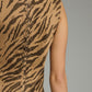 Feral Zebra Dress- Brown