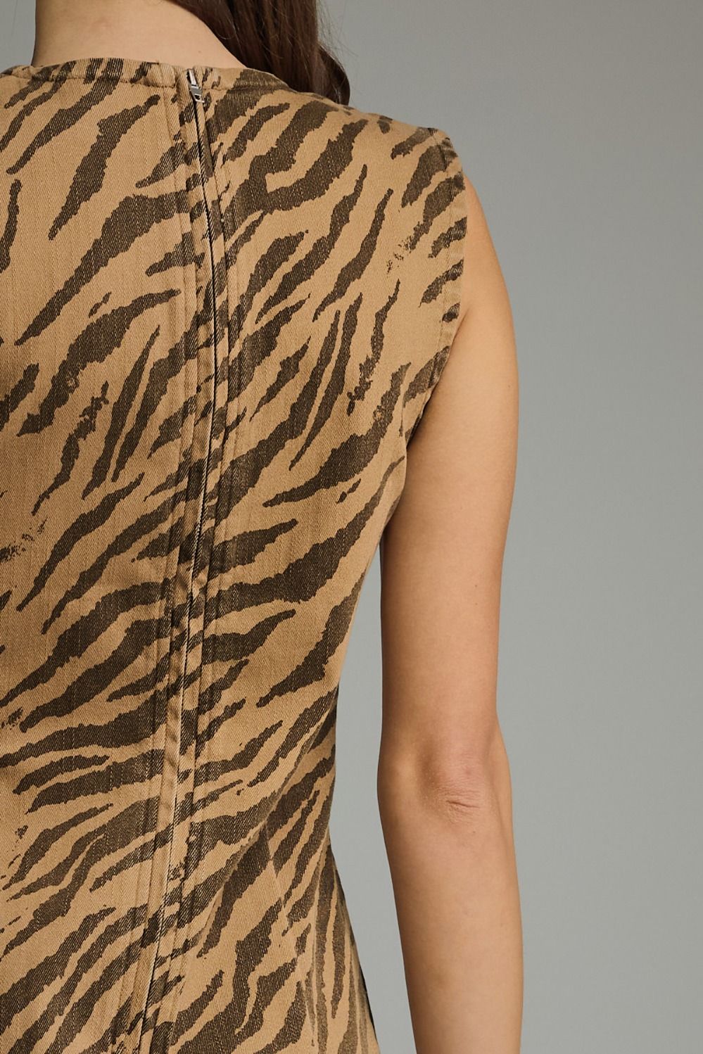 Feral Zebra Dress- Brown