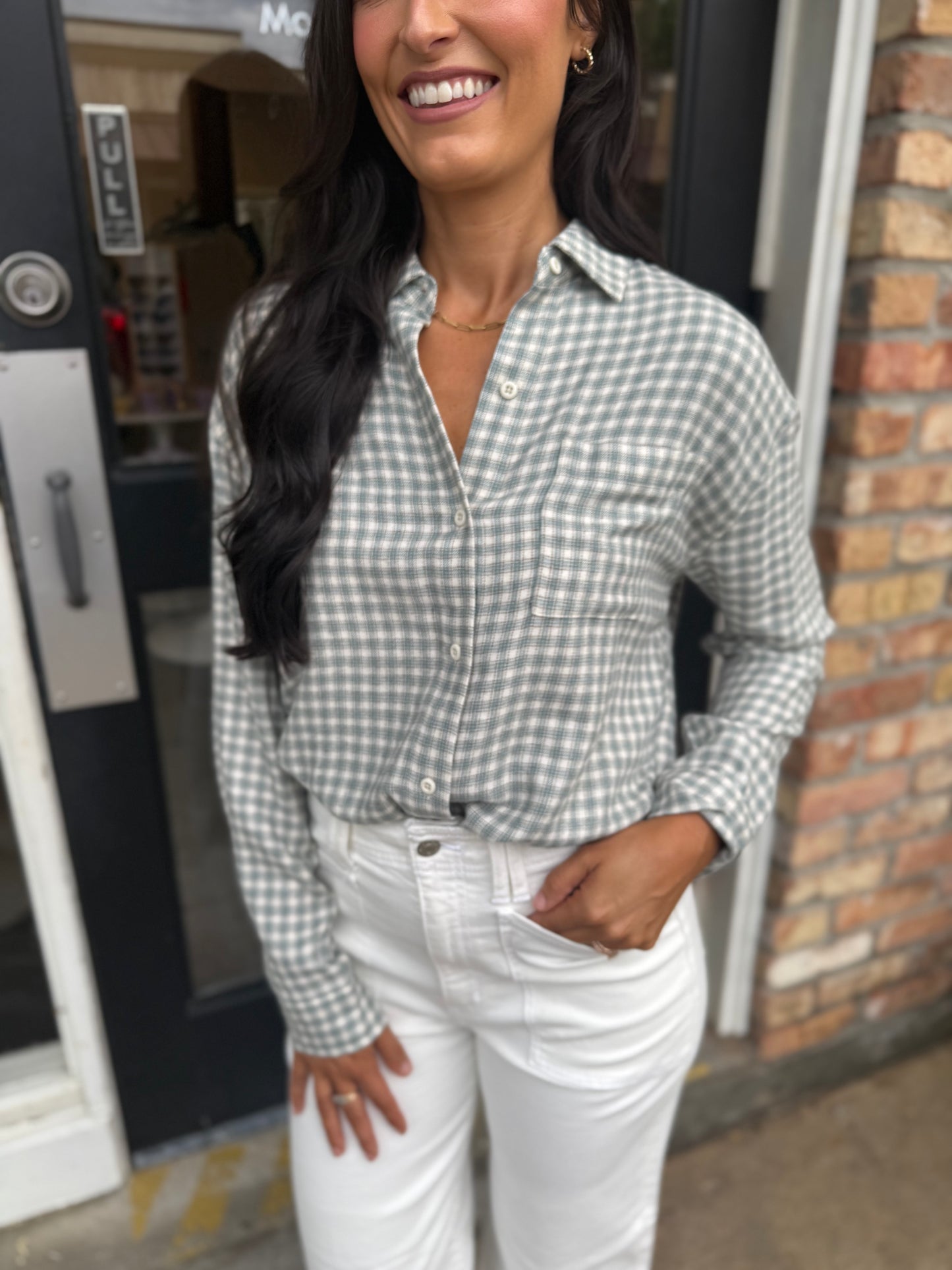 Z Supply River Plaid Button Up