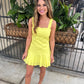 Emily Mini Dress- Citron