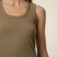 Anatasia Ribbed Tank- Russet