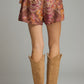 Izzy Botanical Skort- Terra Cotta