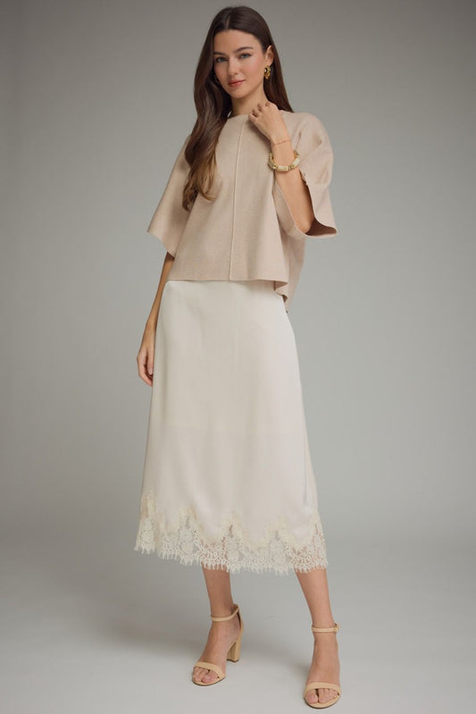 Nadia Sweater Top- Oatmeal