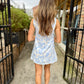 Pastel Dolmen Mini Dress- Blue
