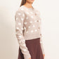 Heart Cardigan- Taupe
