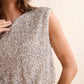 Luster Sequin Top- Silver