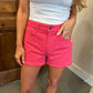 Elizabeth Denim Shorts- French Pink