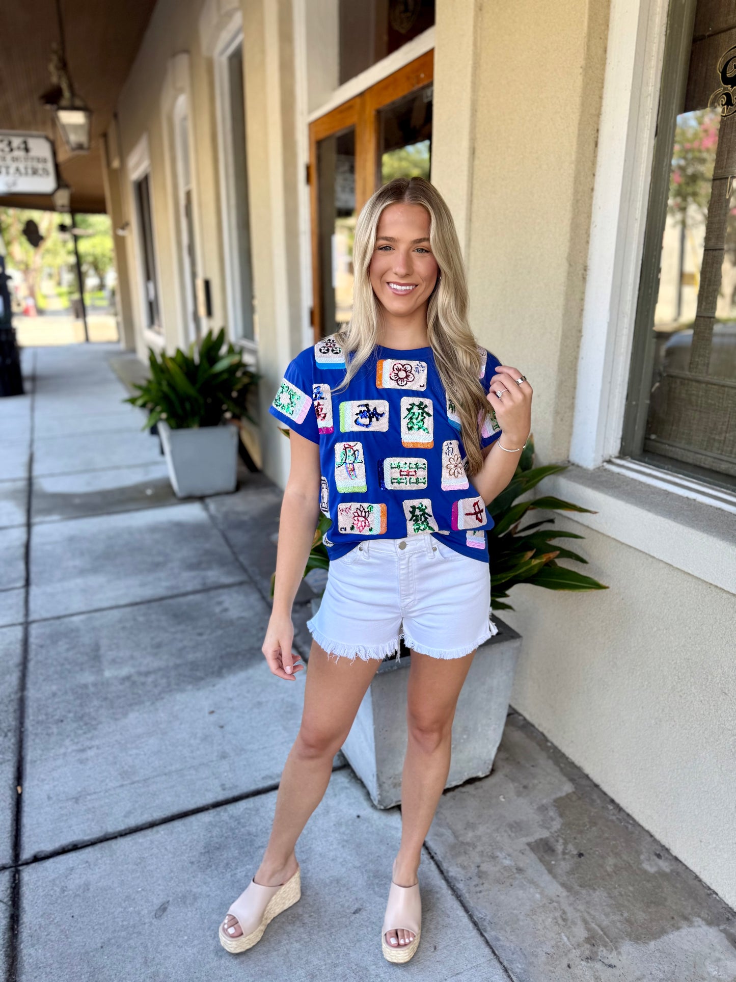 Queen Mahjong Tile Tee