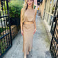 Katianna Maxi Skirt- Gold