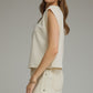 Campo Cap Sleeve Top- Ecru