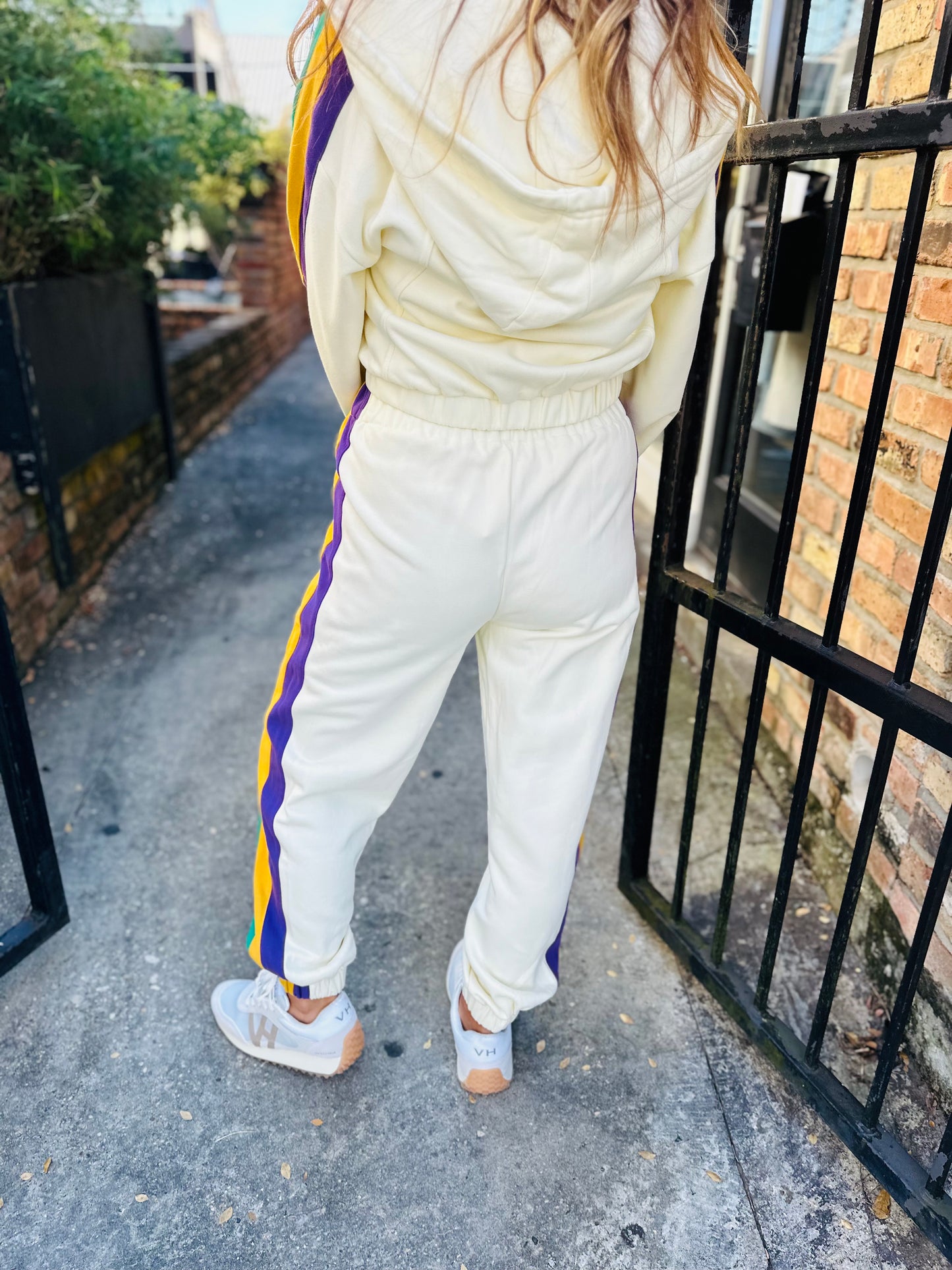 Mardi Nation Sweatpants- Ivory