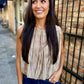 City Daze Top- Taupe
