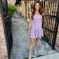 Weis Polka Dot Pleated Front Mini Dress
