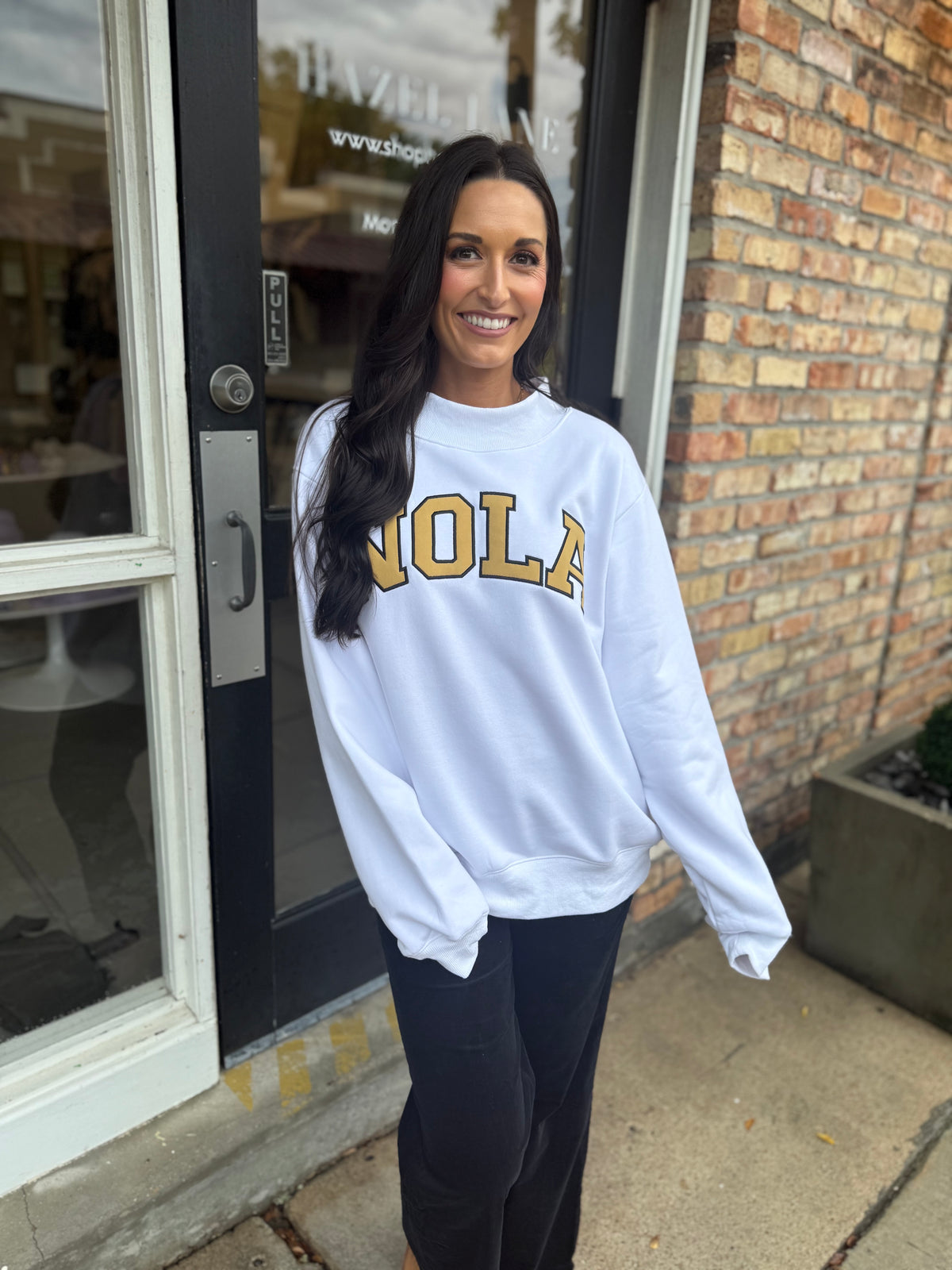 NOLA Mockneck Sweater- White