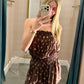 Berkley Strapless Romper- Brown