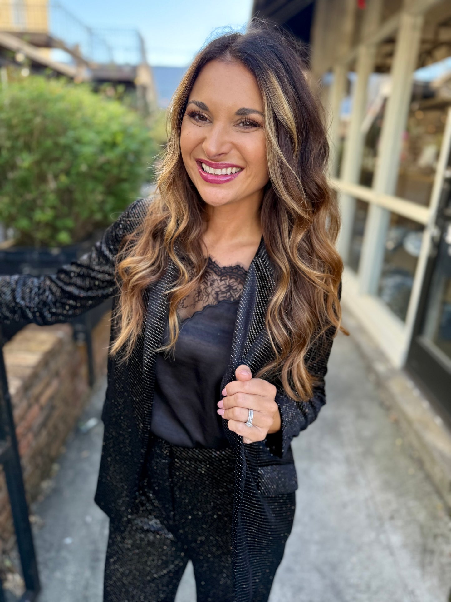 Watkins Embellished Pants- Black