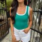 Z Supply Sirena Colorblocked Tank- Rainforest