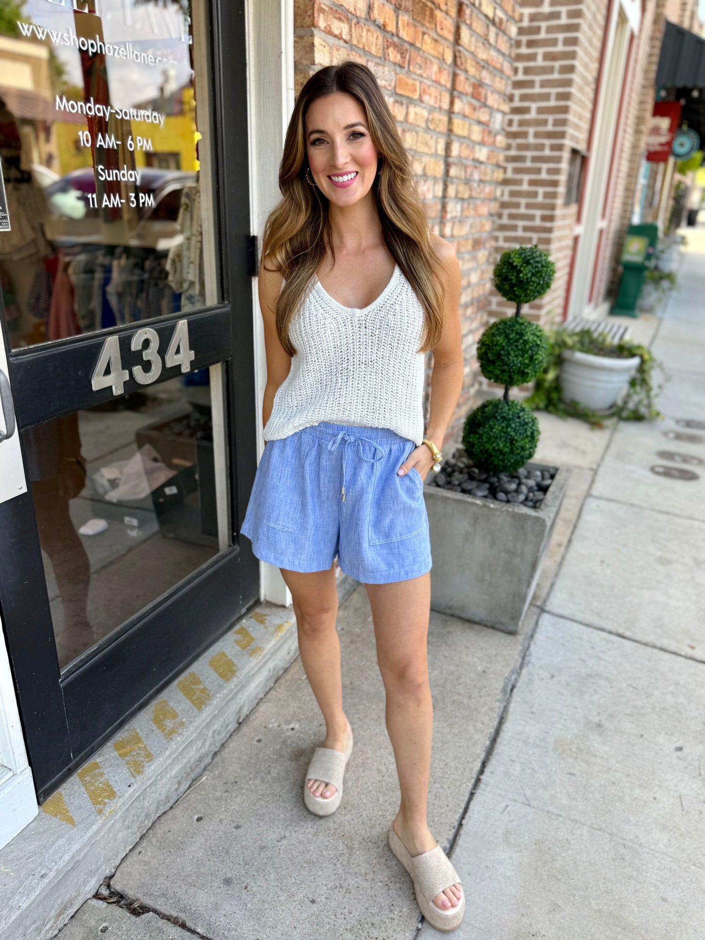 Vayla Crochet Tank- White