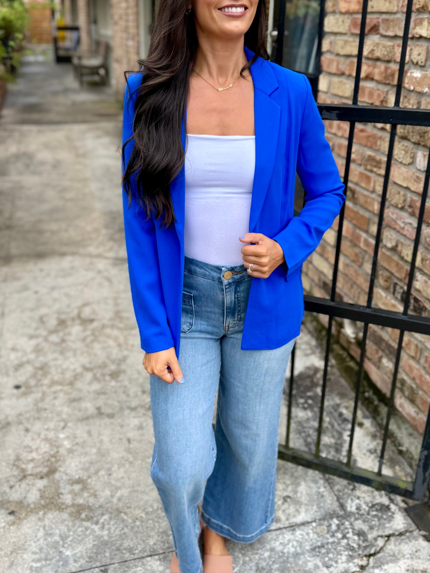 Paul Pocket Blazer- Electric Blue