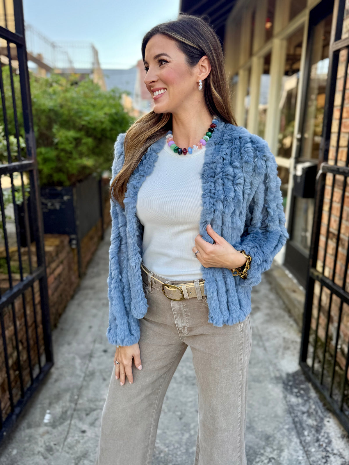 Rosa Fur Jacket- Carolina