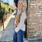 Tiger Striped Button Down