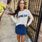 Diamond Denim Skirt- Blue