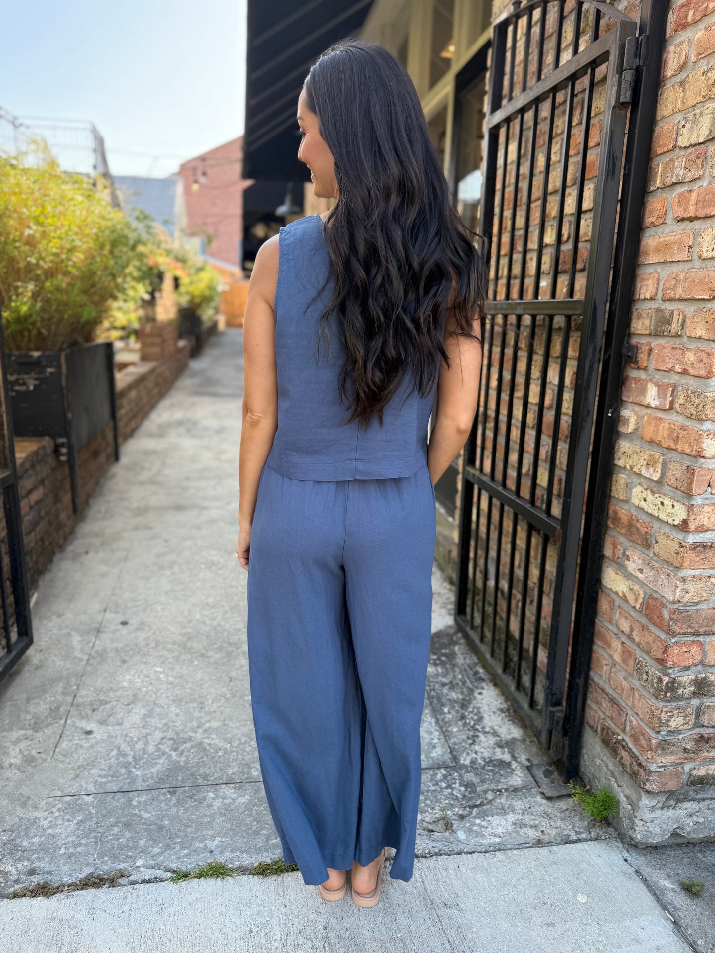 Z Supply Scout Linen Pant- Vintage Indigo