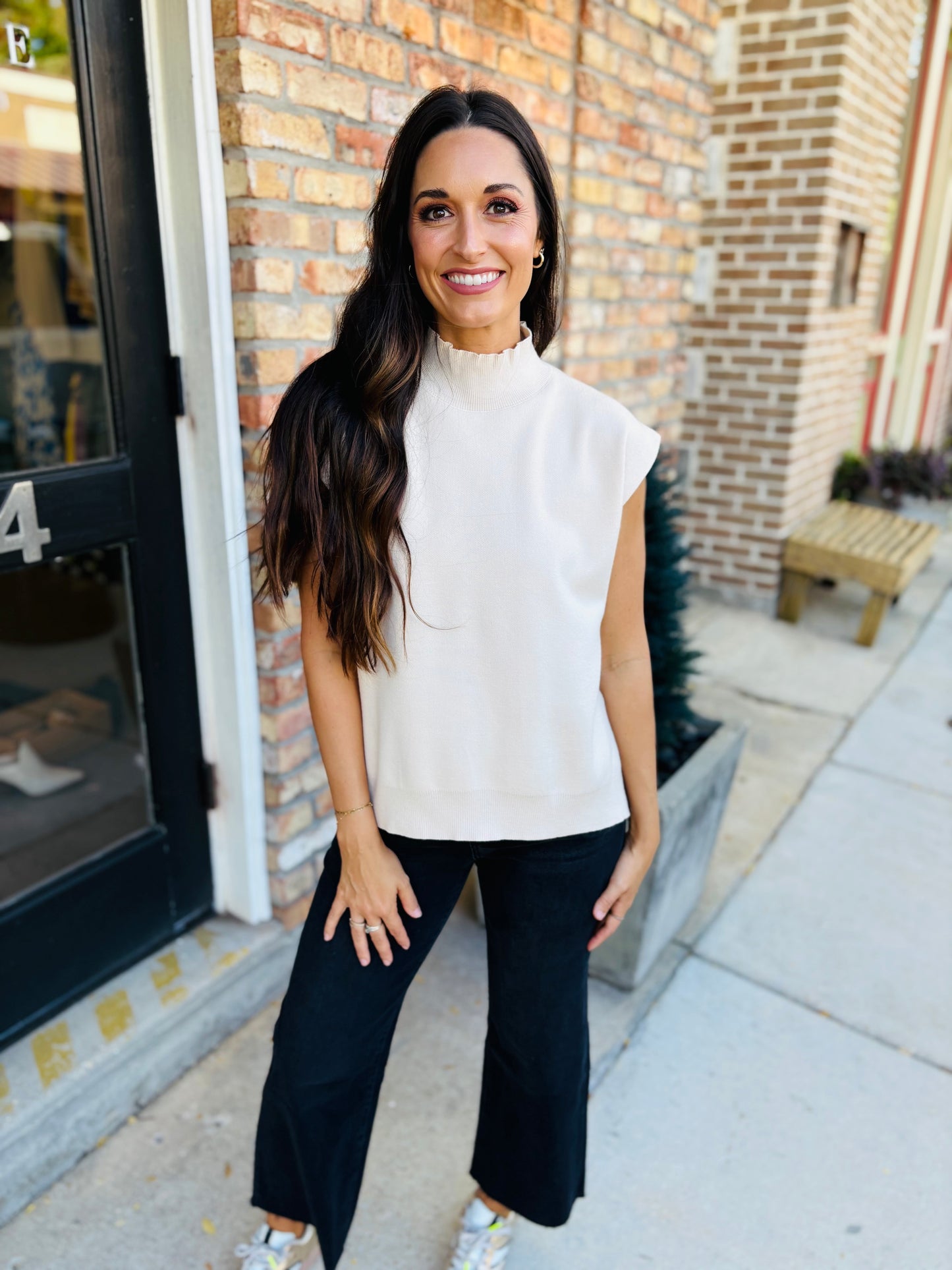 Preston Hi-Lo Muscle Top- Oatmeal