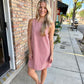 Lisa Stripe Shift Dress- Peach Stripe