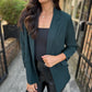 Luna Blazer- Forest Green