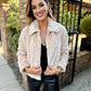 Libby Faux Fur Jacket- Cream