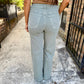 Maya (Sea Star Teal) HR Wide Leg Denim