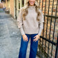 Carlos Turtleneck Sweater- Lt. Mocha